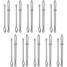 10-teiliges Set Metall-Kordeleinfädler mit offenen und geschlossenen Enden – Gummibandzieher zum Nähen von Hosen
