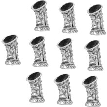 10pcs Retro Alloy Headwear Dreadlock Headdress for DIY Jewelry Accessory Hollow Out Hair Décor