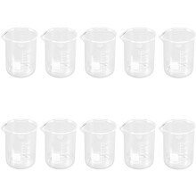 100-ml-Messbecher aus Glas mit Ausgießer, 10 Stück, für die Flüssigkeitsmessung im Labor