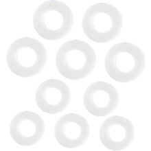 Lot de 10 rubans adhésifs pour faux cils, rubans isolants en PE avec trous de ventilation, emballage individuel, blanc.