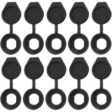 Lot de 10 capuchons de protection en plastique pour serrures de porte extérieures, cache-poussière pour interrupteurs électriques.
