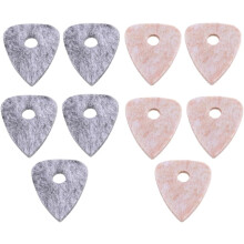 10 plettri in feltro di lana per chitarra e ukulele, comodi da impugnare e facili da trasportare. Accessori per chitarra e ukulele.