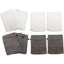 10 stuks make-up remover handschoenen, gezichtsreinigingshandschoenen, wasbare microvezel gezichtsscrubberhandschoenen
