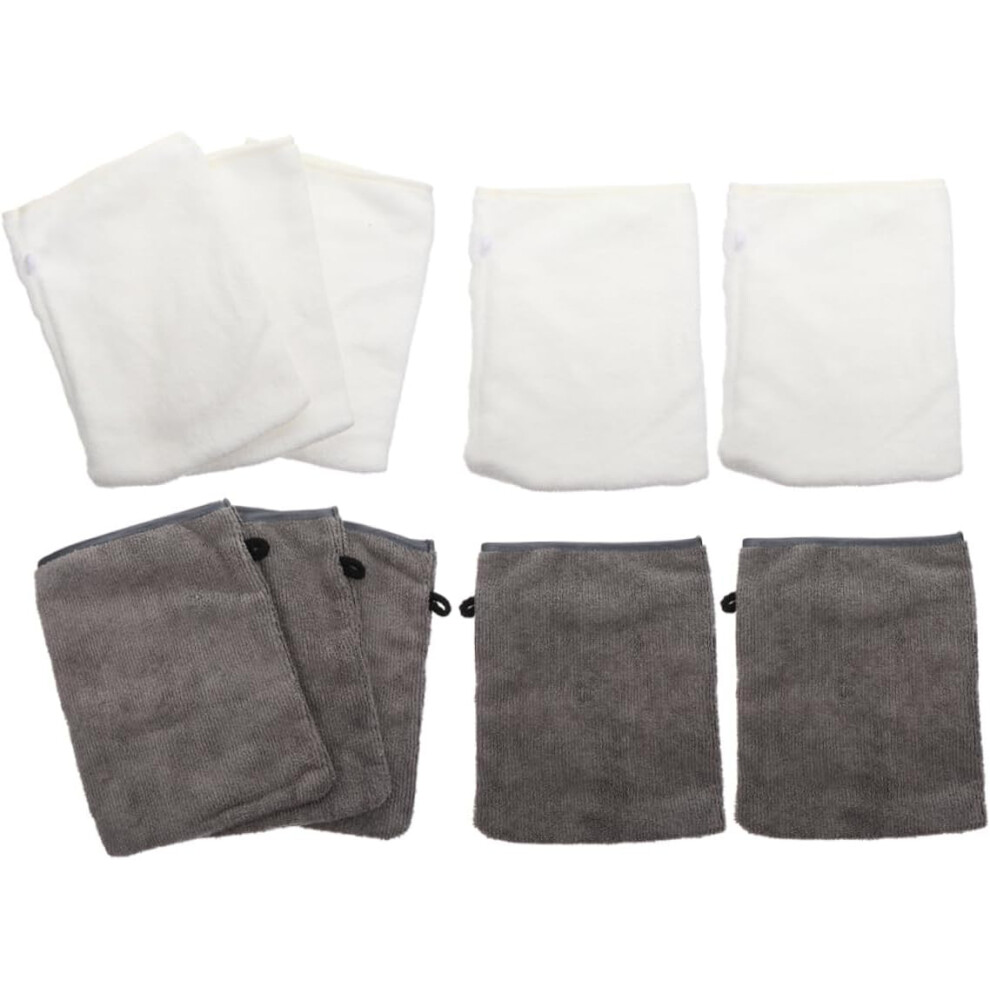 Hkhbjs 10Pcs Makeup Remover Gloves Face Cleaning Mitts Washable Microfiber Face Scrubber Gloves