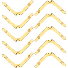 10 Stück robuste Deckelhalter-Scharniere aus Metall für Holztruhen und Schmuckkästchen