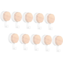 10er-Pack Wandhaken für Bad und Küche, rund, aus ABS-Material, kreatives, schlichtes und stilvolles Design