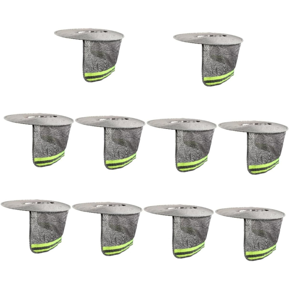 10Pcs Full Brim Hard Hat Sun Shade Neck Protector Cover For Construction Safety Visor Hard Hat Accessories 5455468302558
