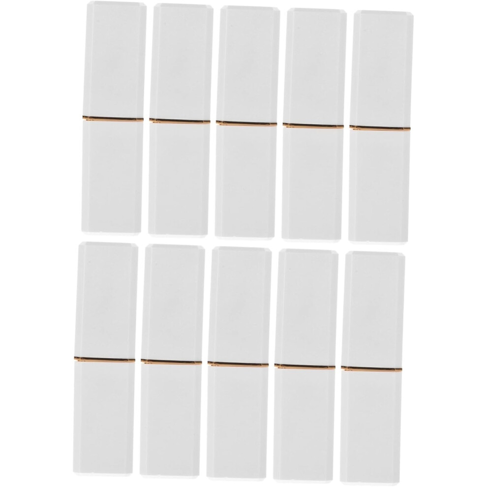 Hkhbjs Refillable Lip Gloss Tubes 10Pcs 3.5G Plastic Lip Balm Bottles Empty Cosmetic Containers