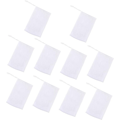 Handmade Soap Mesh Shower Foaming Nets Cleansing Foaming Nets 10Pcs