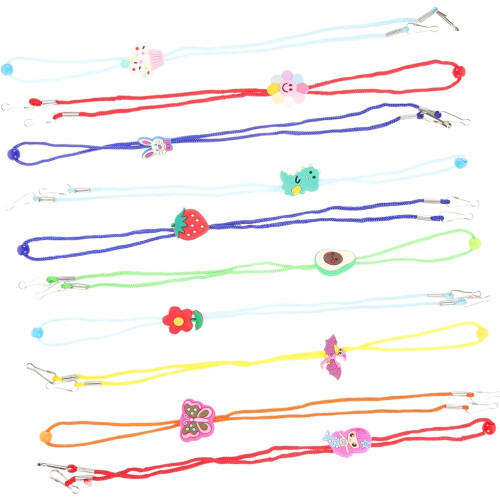 10 Stück elastische Brillenbänder mit Cartoon-Design