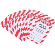 10pcs Industrial Lockout Tagout Tags Lockout Hanging Warning Tags Do Not Operate