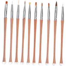 10-teiliges Nagelkunst-Stift-Set, tragbare Maniküre-Werkzeuge für Anfänger und Profis