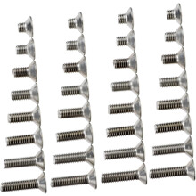 80 Stück Edelstahl-Innensechskantschrauben mit Vollgewinde auf Knopfkopf für Metallbefestigungen