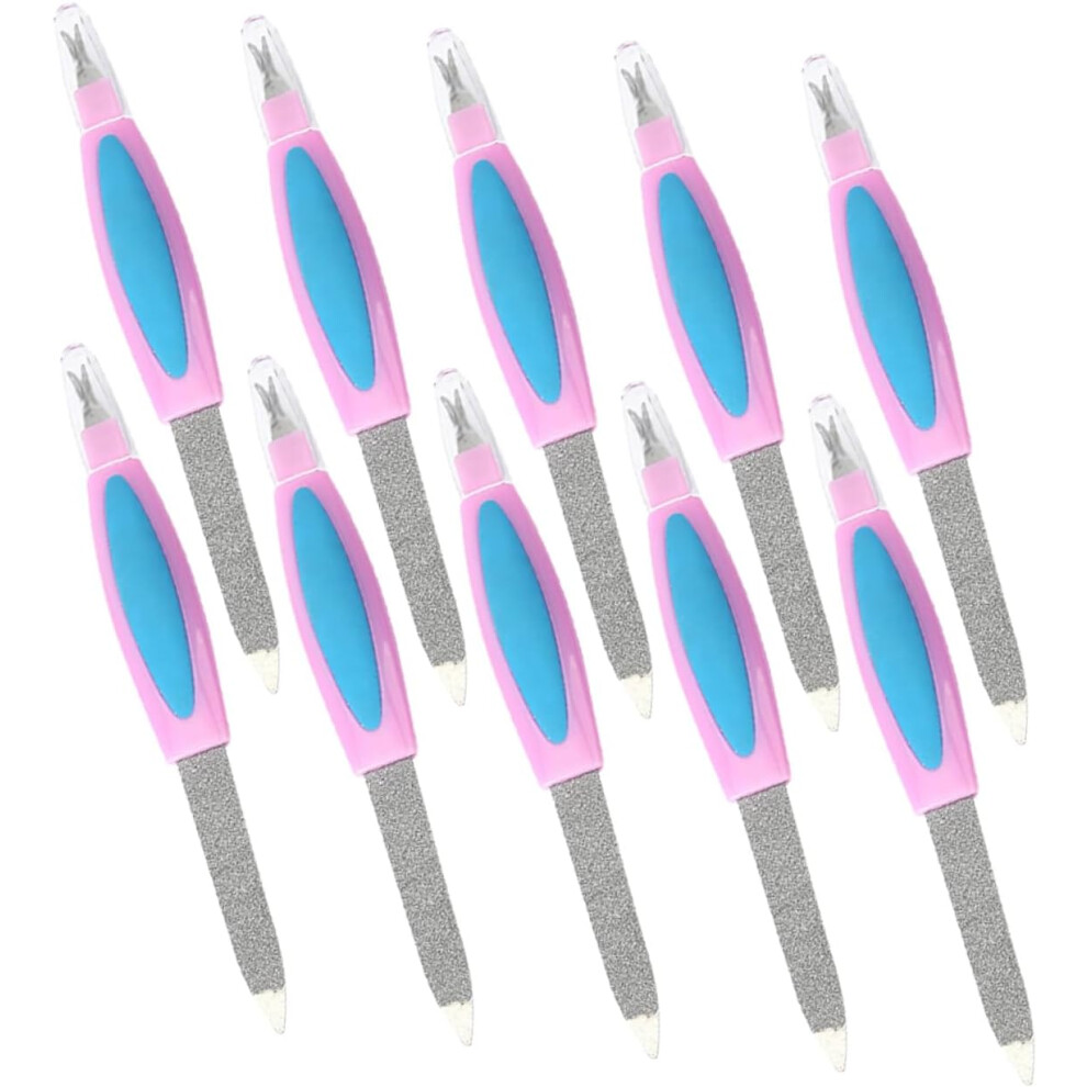 Hkhbjs 10Pcs Double-Ended Nail File Metal Nail Care File Grit Boards For Tools And Buffer For Manicure And Pedicure Tools
