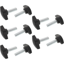 10-teiliges Mikrofonklemmen-Schrauben-Set mit Mikrofonstativschrauben aus Kohlenstoffstahl und Edelstahl