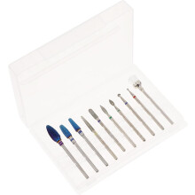 10 brocas de tungsteno para limar uñas, ideales para manicura y cutículas. Brocas de carburo para lima eléctrica de uñas. Herramienta de manicura.
