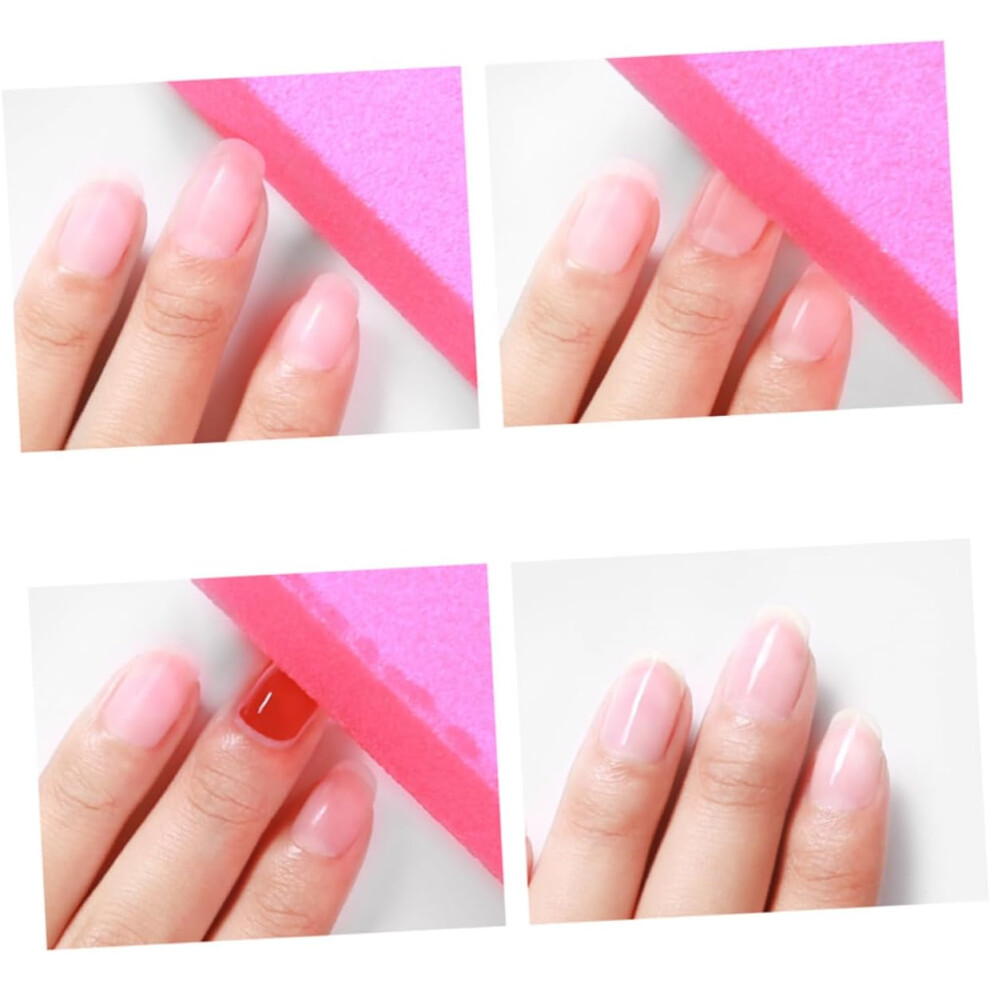 Hkhbjs Pink 10Pcs Nail Files Buffers Sponge Blocks 4-Sided Nail Sanding And Polishing Tools For Manicure Art At Home And Salon Use