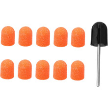 10 Stück Schleifkappen für Nagelfräser, elektrische Nagelfräserköpfe, Nagelpolierkappen