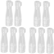 Lot de 10 protège-pinceaux de maquillage de voyage, étui de protection rond anti-poussière pour une propreté optimale