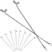 10 szt. metalowych igieł do koralików, długich, cienkich szydełek do wyrobu biżuterii i koralików z narzędziem do nawlekania