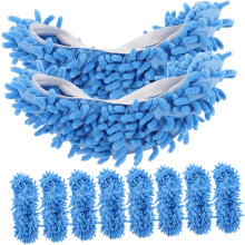 10 Stück Mikrofaser-Mopp-Hausschuhe, Chenille-Bodenreinigungsschuhe, Trockenmopp