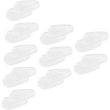 10 Paar Silikon-Nasenpads mit Anti-Rutsch-Eigenschaften für Brillen, weiche, rutschfeste Nasenkissen
