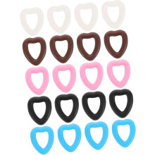 10 paia di supporti per occhiali in silicone a forma di cuore, antiscivolo, per le orecchie.