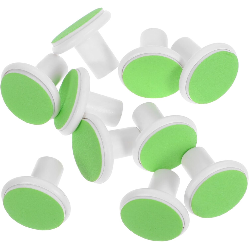 Hkhbjs 10Pcs Nail Trimmer Replacement Heads Electric Nail File Pads Accessories
