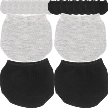 10 Paar Damen-Halbsocken mit verdecktem Vorderfuß, Baumwollfutter, rutschfest und atmungsaktiv