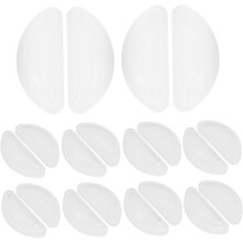 10 Paar weiche Silikon-Nasenpads für Brillen, Nasenschutz-Ersatzkissen, Klebepads für den Nasensteg