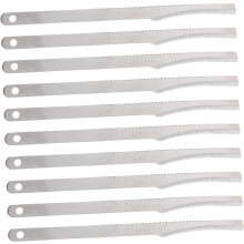 Kit professionale di 10 coltelli per pedicure per la rimozione di calli e cuticole.