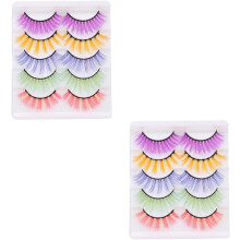 10 Paar künstliche Wimpern aus Kunstfell – dichte Wimpernverlängerungen für einen natürlichen Look am Abend