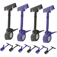 Preisschildhalter aus Kunststoff, 16,7 x 8,5 x 6,7 cm, Doppelclip-Design, für Supermarktwerbung