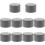 10Pcs Grey PVC Pipe End Caps Plug Replacement Protective Pipe Plug Caps 1
