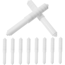 10er-Pack Teleskop-Toilettenpapierrollenhalter für Bad und Küche, Halter aus Kunststoff und Metall