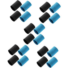 10 pares de muñequeras deportivas reutilizables para fitness, transpirables.