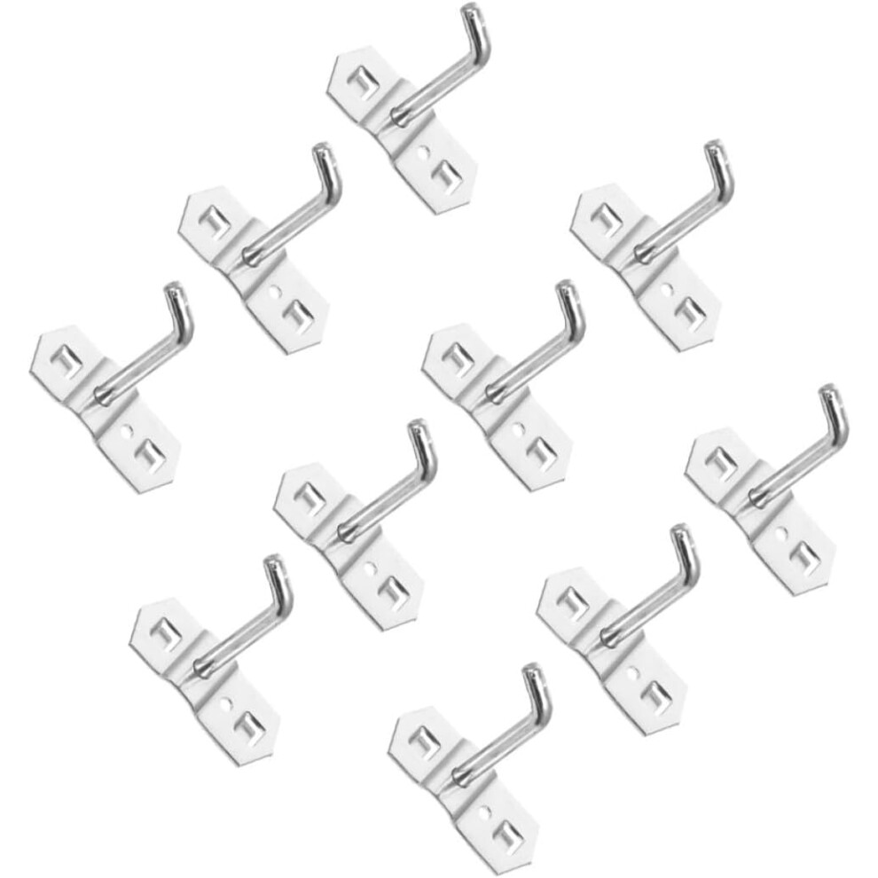 10Pcs Hook Tool For Pegboard Display Rack Heavy Duty Tool Storage Hooks For Garage Storage 5455468321337