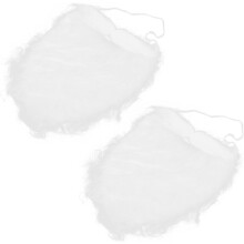 Lot de 10 fausses barbes de Père Noël pour cosplay et accessoires de coiffure de Noël