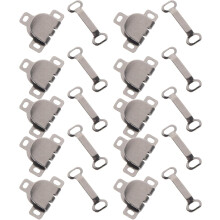 Lot de 10 agrafes et œillets métalliques pour pantalons, accessoires de couture et de loisirs créatifs.