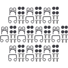 Boucle de taille ajustable pour jeans, bouton de taille universel noir pour pantalon, lot de 10 pour la couture