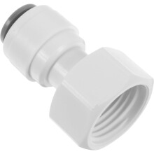 10 Stück 1/2 Zoll auf 3/8 Zoll Push-to-Connect Wasserfilter-Anschlussstücke, Schnellkupplungsadapter aus Kunststoff