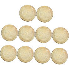 10 Pappteller mit Holzmaserung für Partys, Abendessen und Desserts – ideal für Bankette und Feiern