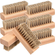 10-teiliges Schuhbürsten-Set aus Naturholz mit PP- und grauen Borsten zur Reinigung und Politur von Lederschuhen