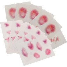 10 vellen littekentattoo-stickers voor volwassenen, tijdelijke wondtattoo-stickers voor Halloween, verkleedfeestjes en make-upaccessoires.