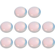 10 Stück 12 mm Opalsteine DIY-Anhänger mit flacher Unterseite, Opal-Cabochons