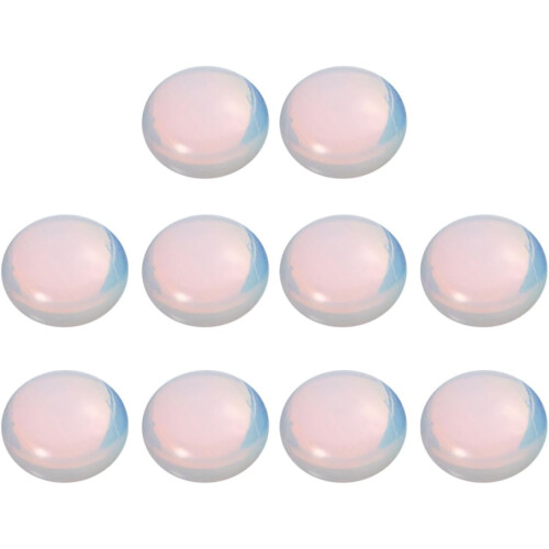 10 τεμάχια 12 χιλιοστών μενταγιόν Opal Stone DIY με επίπεδη βάση Opal Cabochons