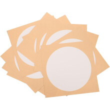10 Blatt handgeschöpftes chinesisches Kalligrafiepapier, 33 x 33 cm, rundes, unbedrucktes Reispapier