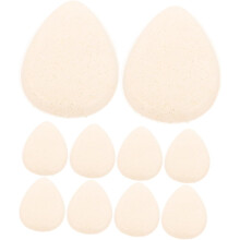10 esponjas de silicona para difuminar polvos de maquillaje, ideales para bases líquidas, no absorbentes y reutilizables.