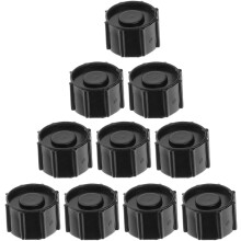 10 Stück schwarze Luer-Lock-Adapterkappen, Dosierspitzenkappen für industrielle Klebstoffapplikatoren und Laborspritzen