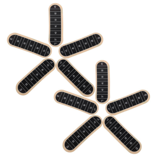10pcs Temperature-Sensitive Changing Sticker Thermometer Strip Self-Adhesive Liquid Thermometer